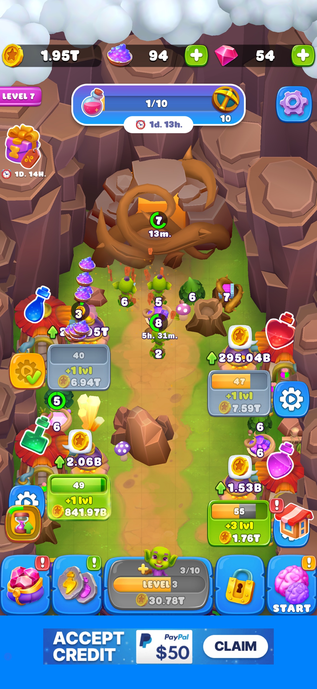 Goblins Wood gameplay on a forest path